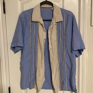 Men’s Caribbean medium button up short sleeve shirt